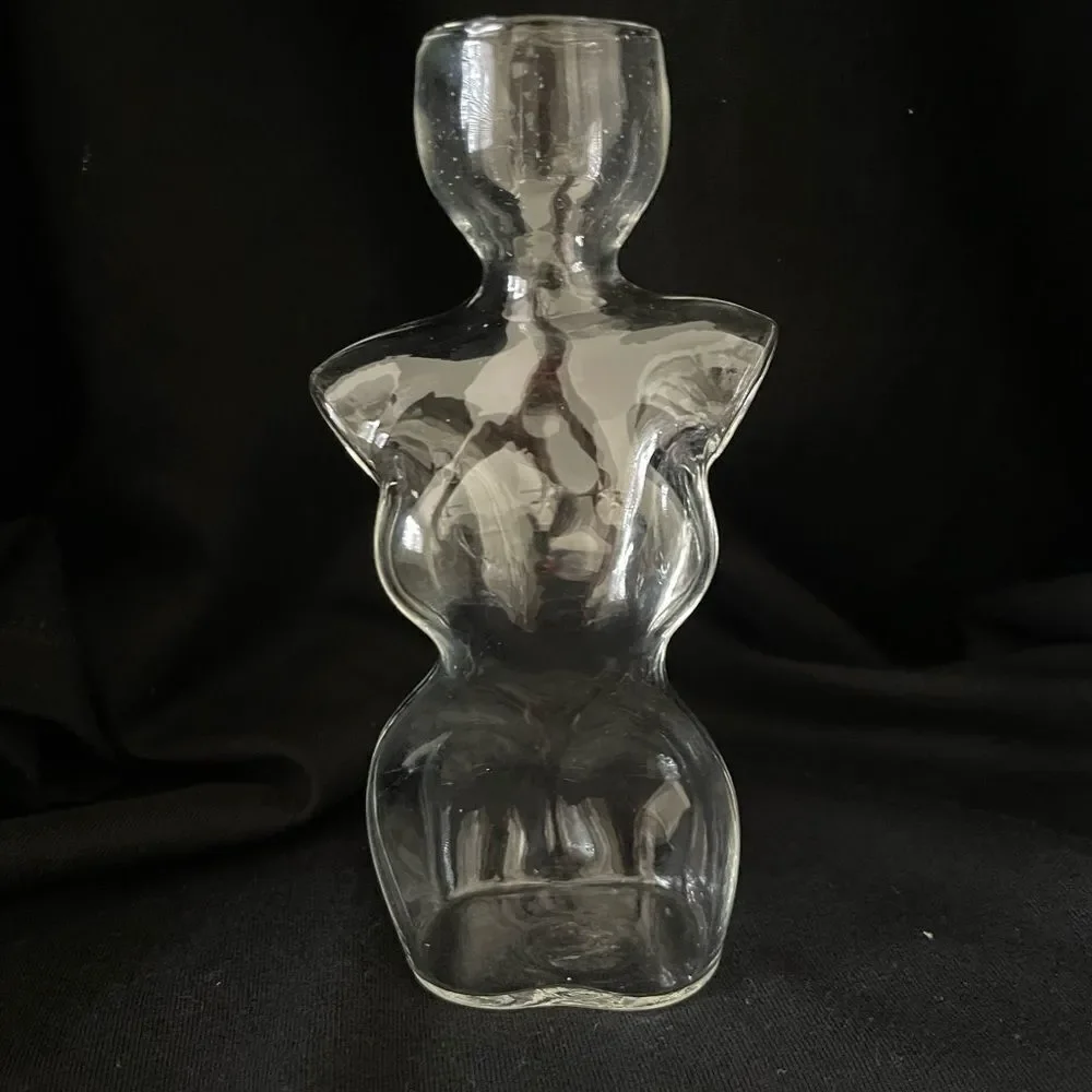 Elegant Body Design Glass Vase